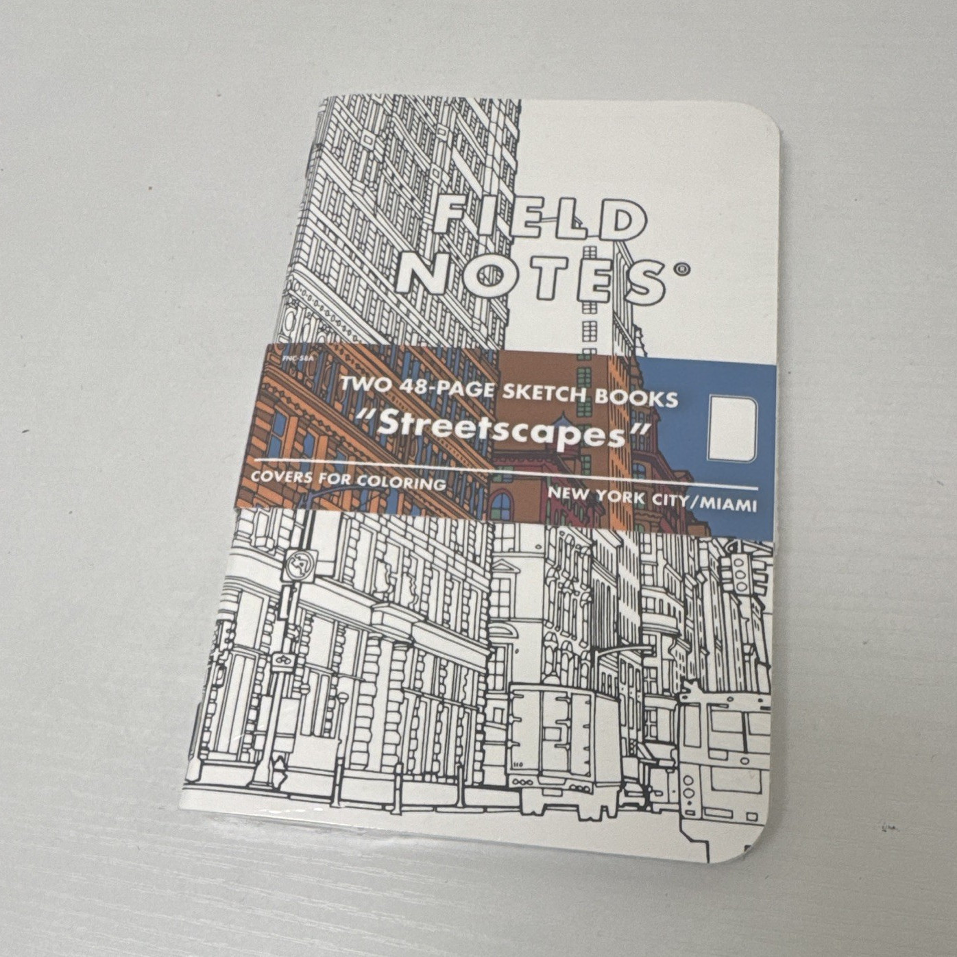 Field Notes Streetscapes Sketchbooks Lot of 2, 48 Pages Each, NYC & Miami