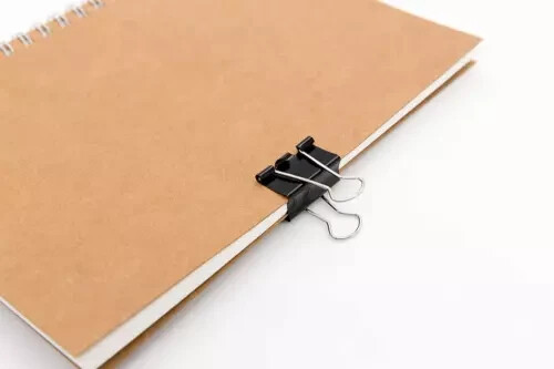 Binder Clips Paper Clamps Assorted Sizes 100 Count (Black) 6 Sizes in One Pack