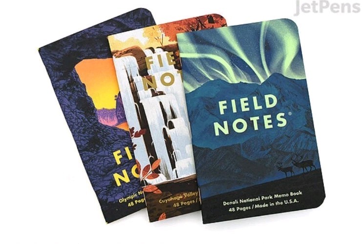 Field Notes National Parks Memo Books – Series E – 3.5″ x 5.5″ – 48 Pages -3pk