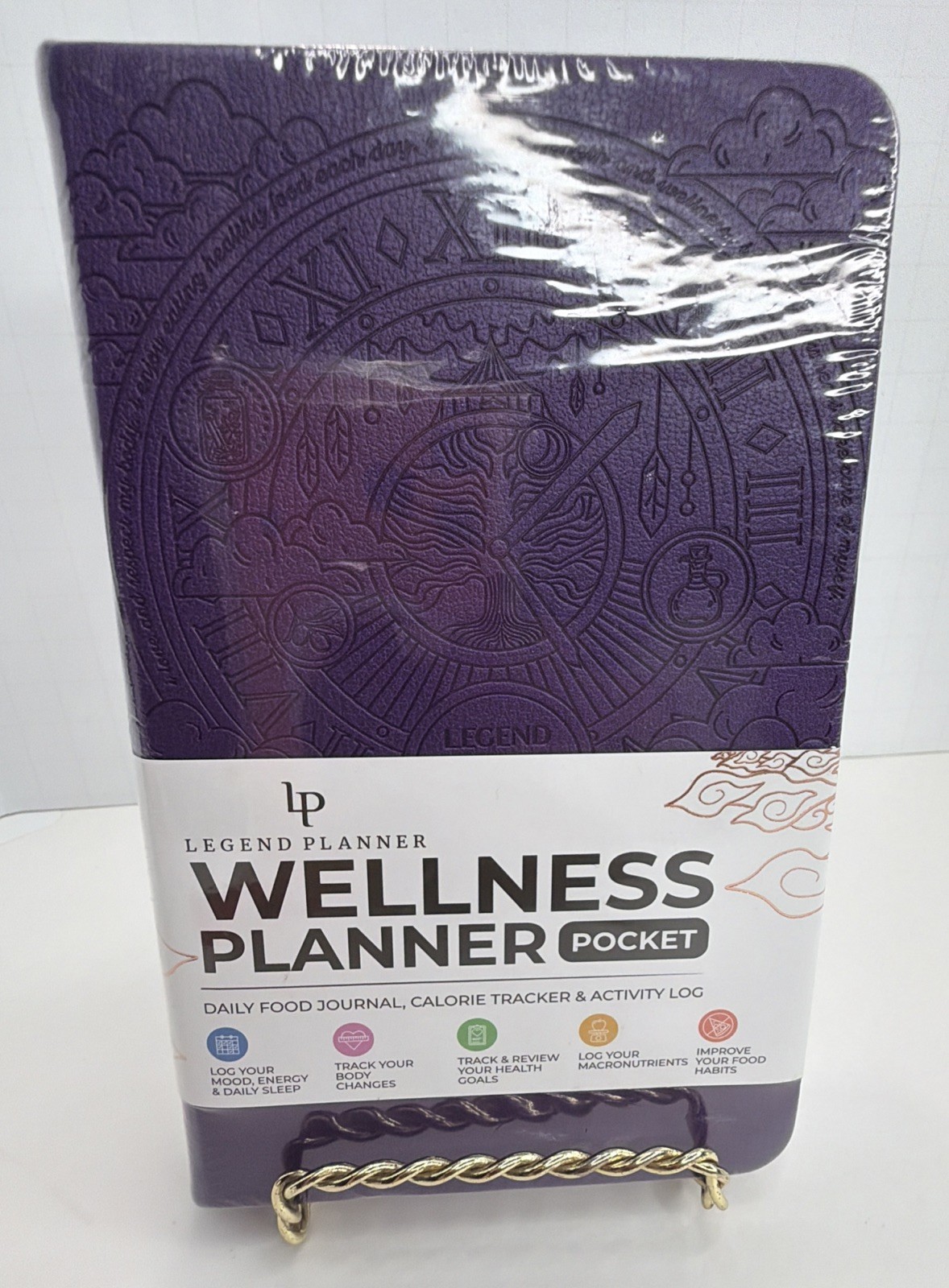 Legend Planner Wellness Planner Pocket Size 3.9×6.3″ Purple, Lifestyle NEW