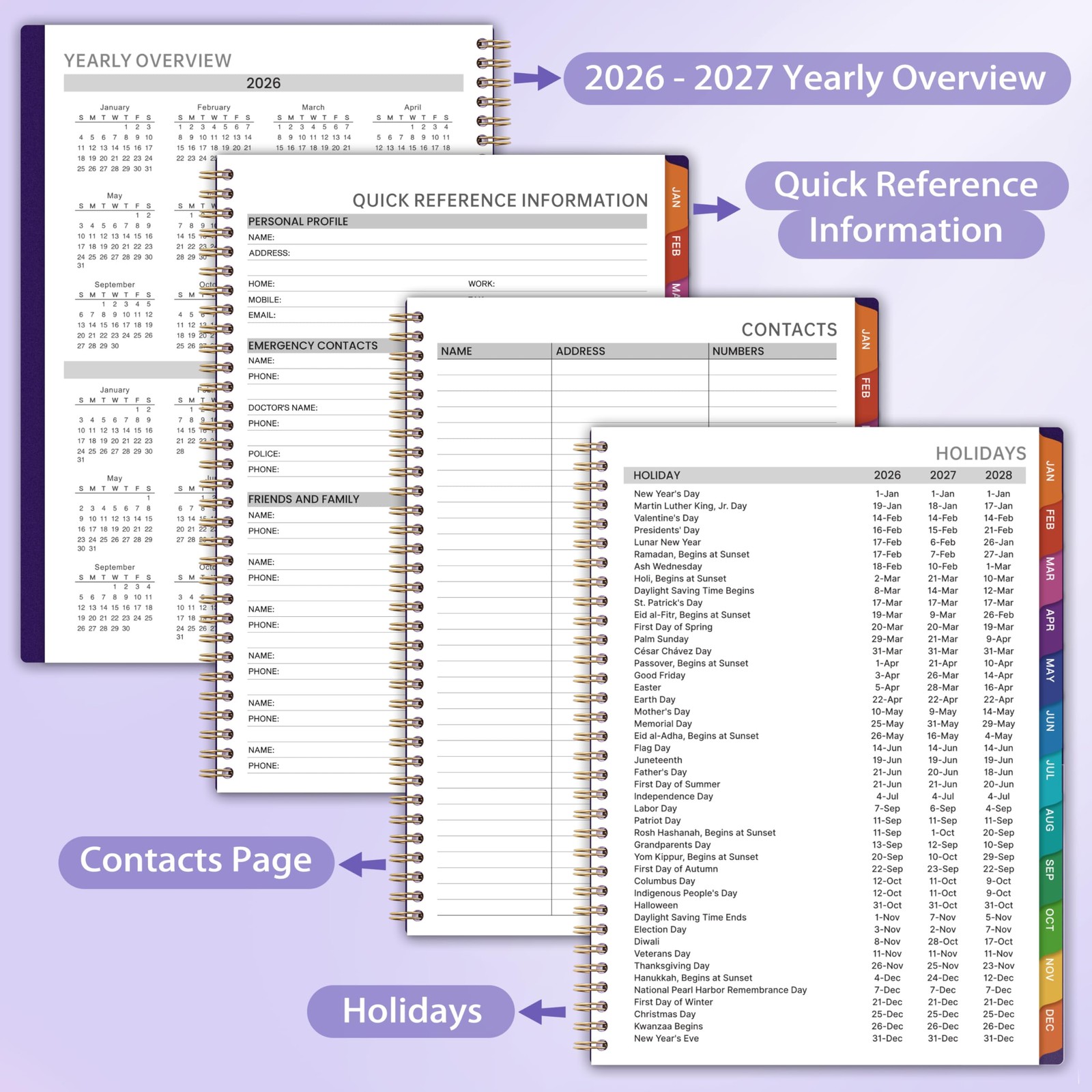2026 Appointment Book/Planner – 8.2″ x 11″, Daily Planner 2026 from Jan. 2026…