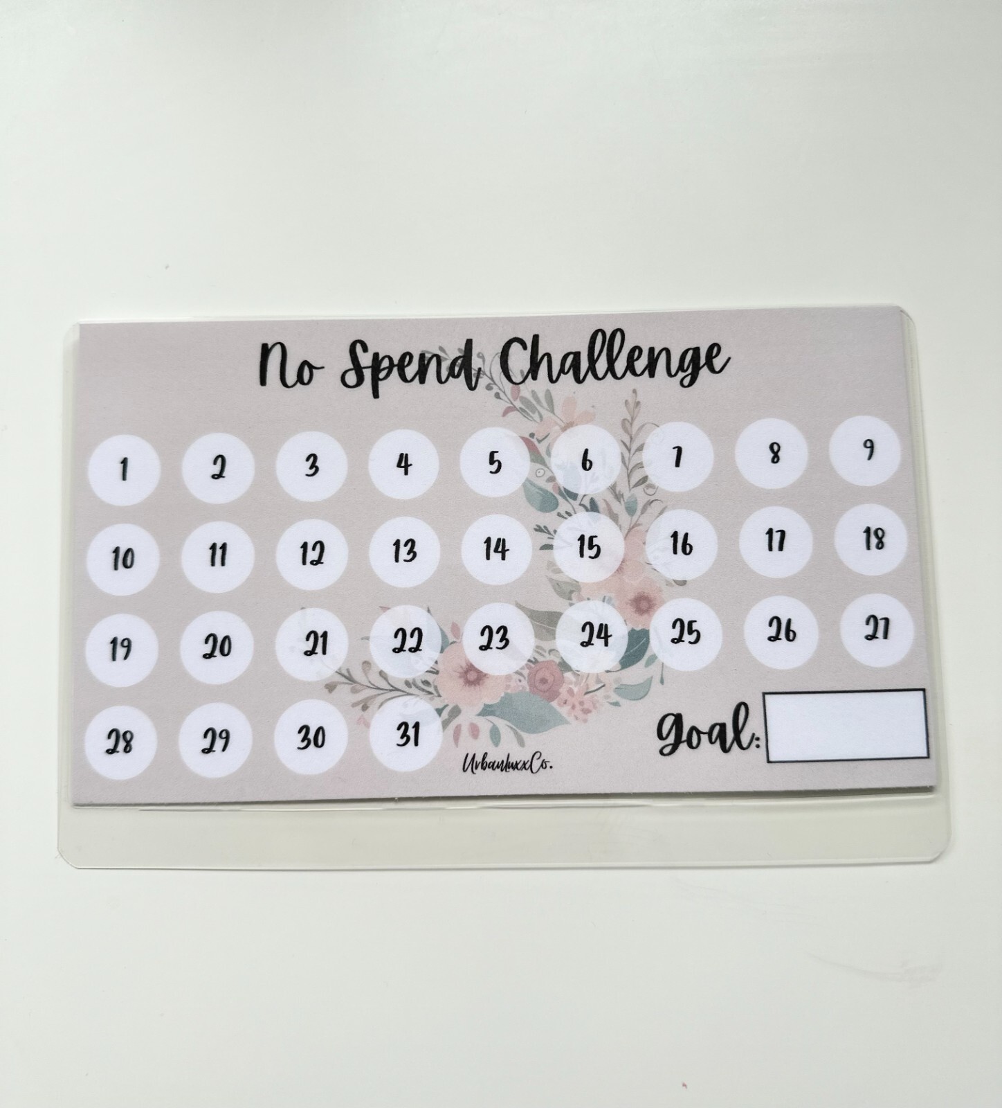 No Spend Savings Challenge Laminated Cash Envelope Budget Tracking You Pick