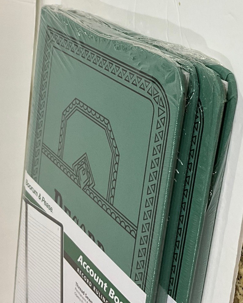 Boorum & Pease Record Account Book Lot Of 2 See Description & Pictures