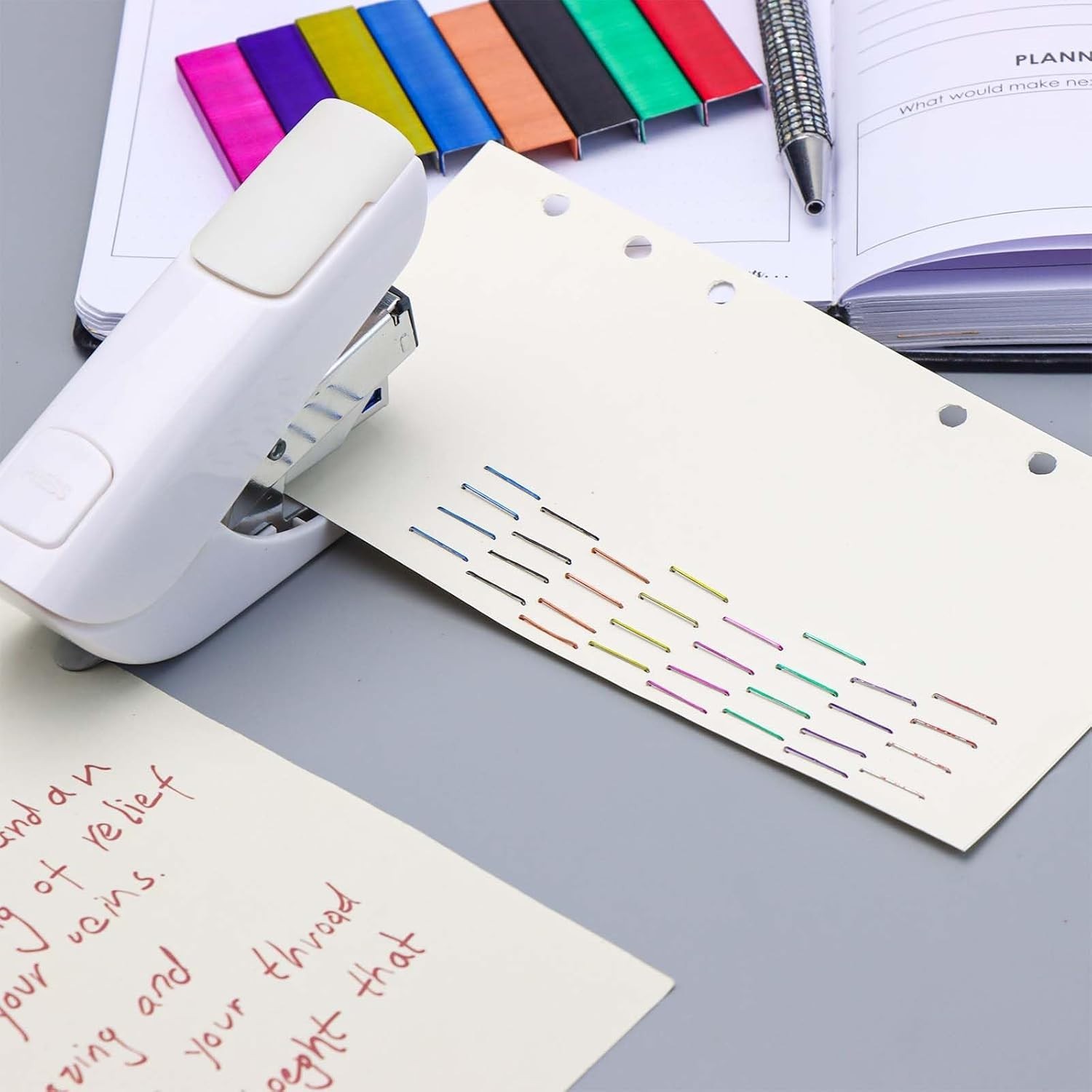 Colored Staples Colorful 26/6 Standard Staple for Desk Manual Stapler Refil