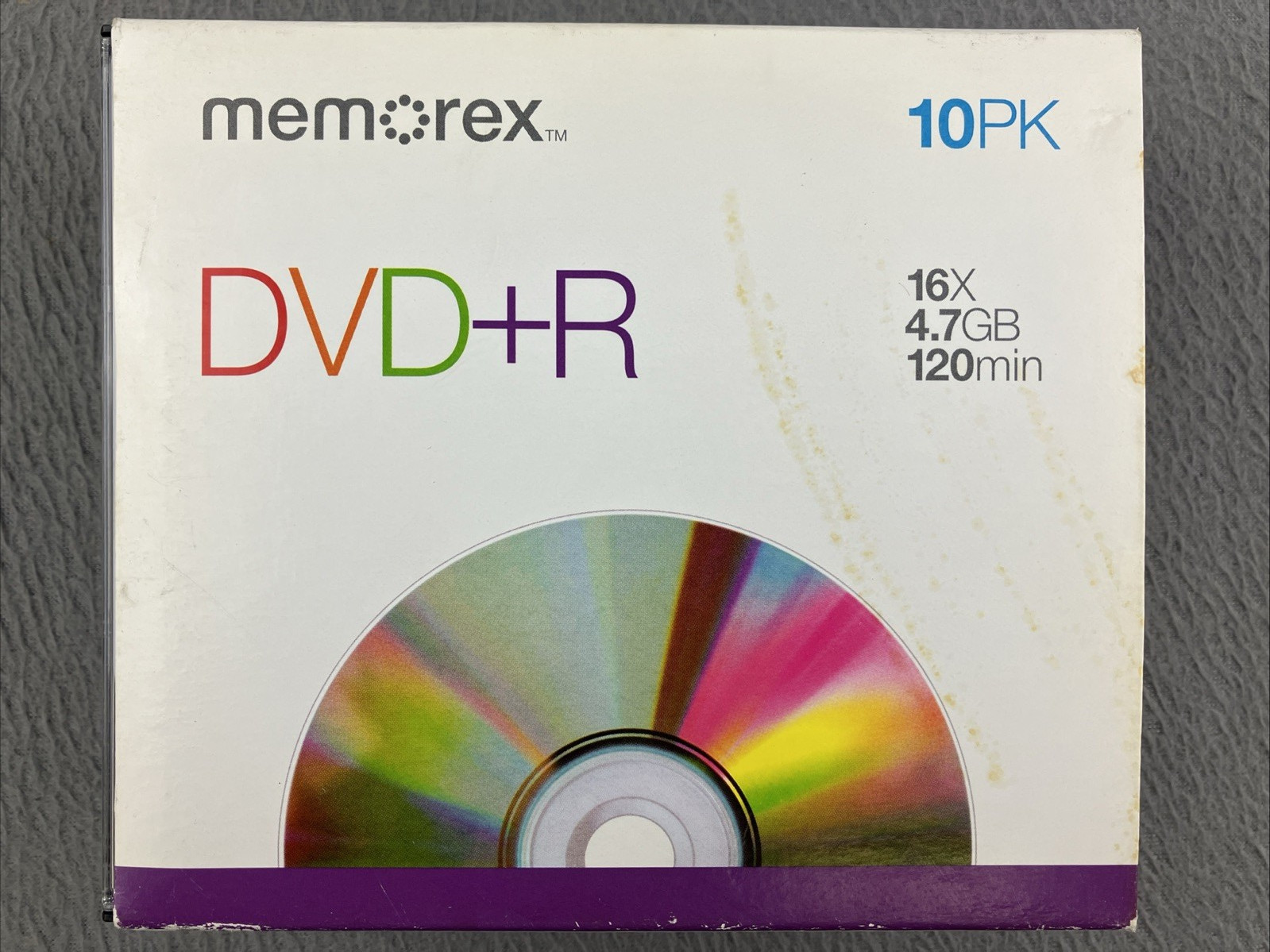 Memorex 10 Pack DVD+R Blank Media Discs In Jewel Cases 16x 4.7GB 120 Min