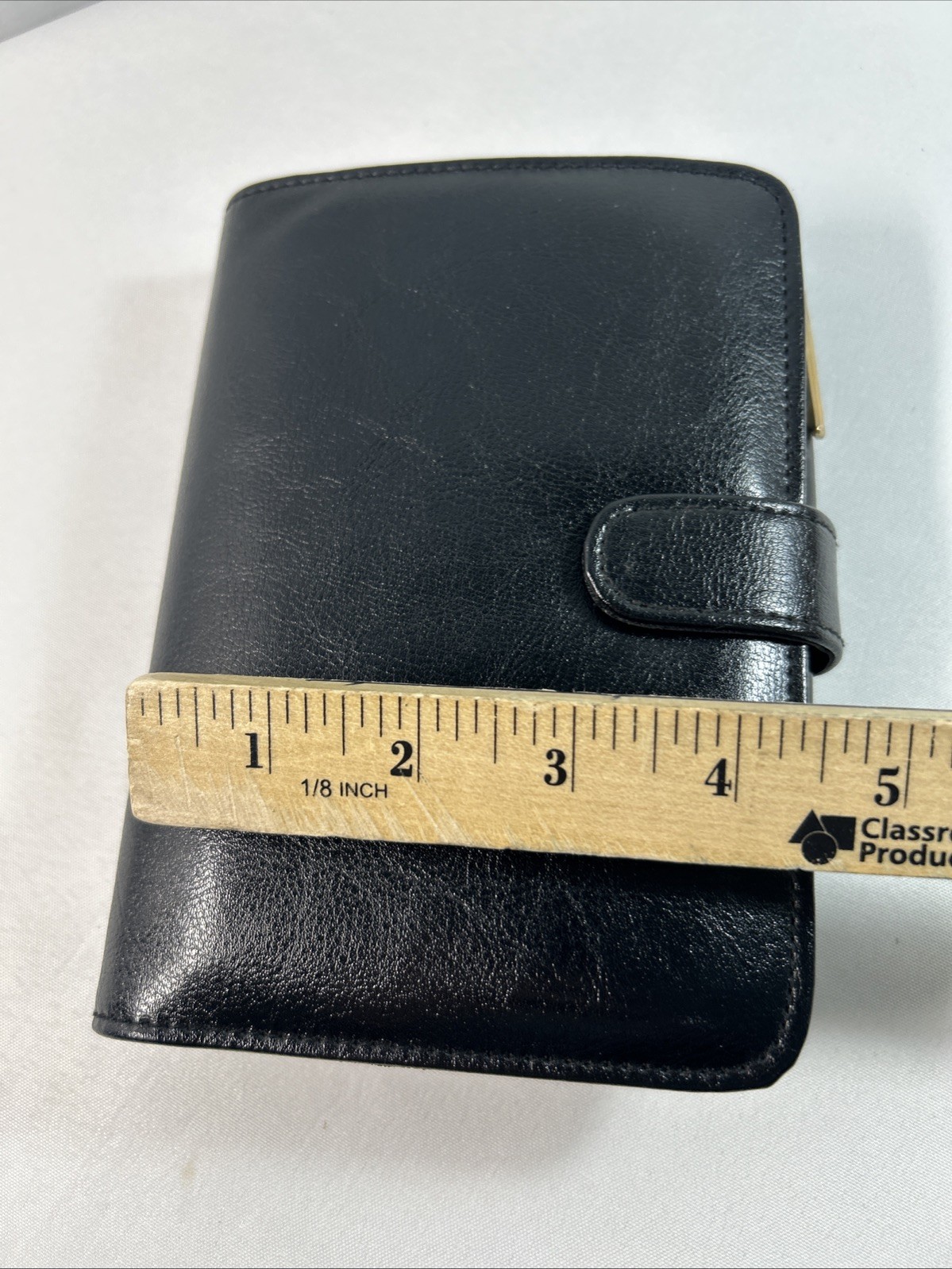 Black Business Leather Personal Calculator Organizer Folder Memo