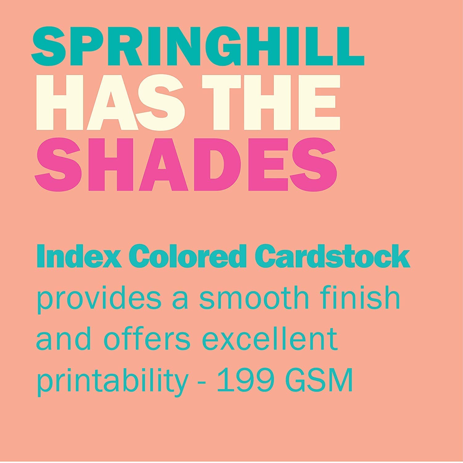 Colored Cardstock Paper, 8.5”x11” Salmon, 110lb, 199gsm, 2000 Sheets.