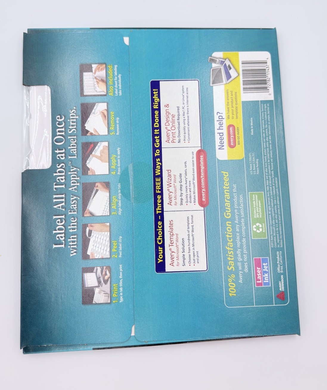 Brand New Avery 11437 Clear Label Index Maker Dividers – 8-Tab Set (5 Sets)