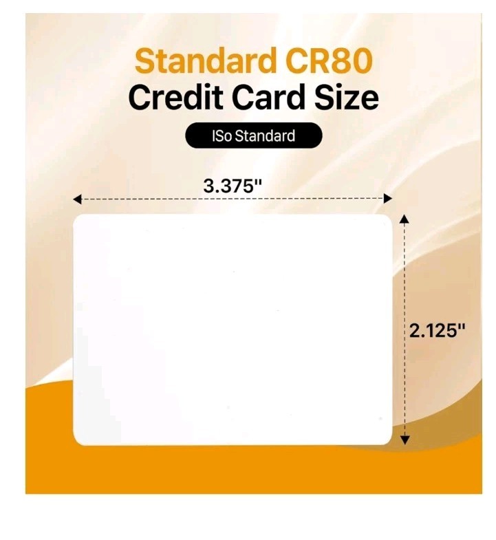 190 Pack Premium Blank PVC Cards for Photo ID Badge Printers CR80 30 Mil White