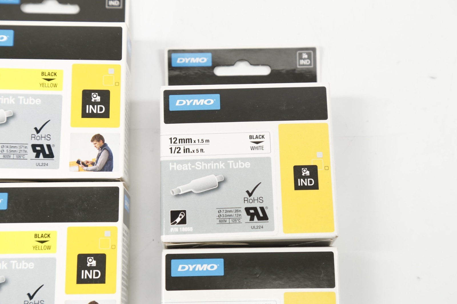 Lot of 7 Heat-Shrink Tube For DYMO Rhino 4200, 5200, 6000