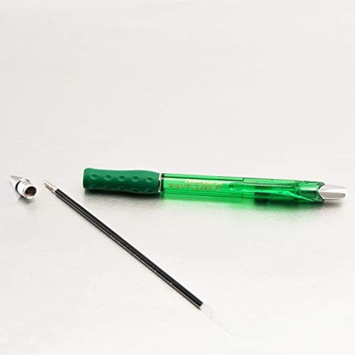 Medium Point Ballpoint Pens, Green Ink, 1.0mm Tip, 2-Pack Office School Writing