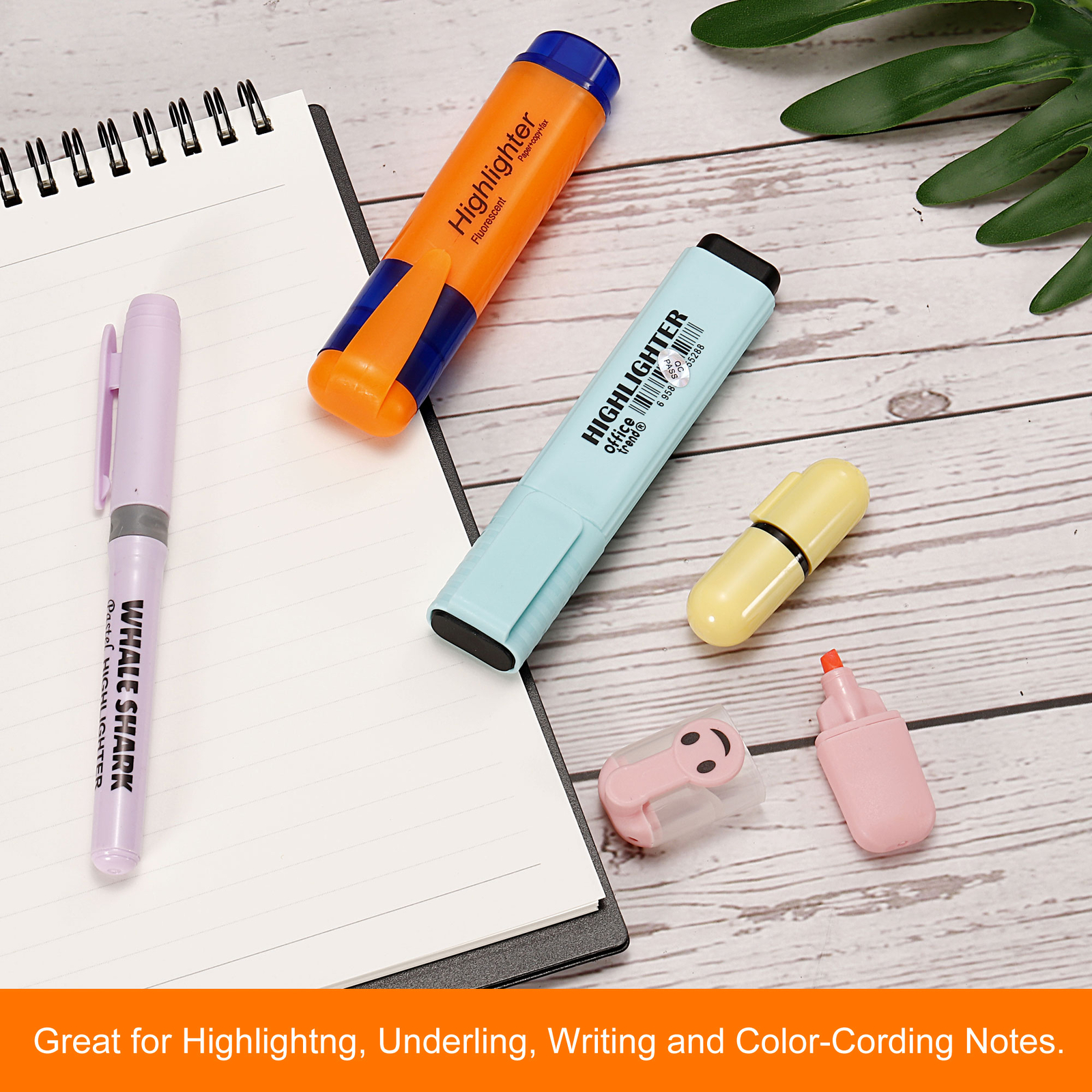 6PACK 6 Colors Highlighter Pen, 113x24mm