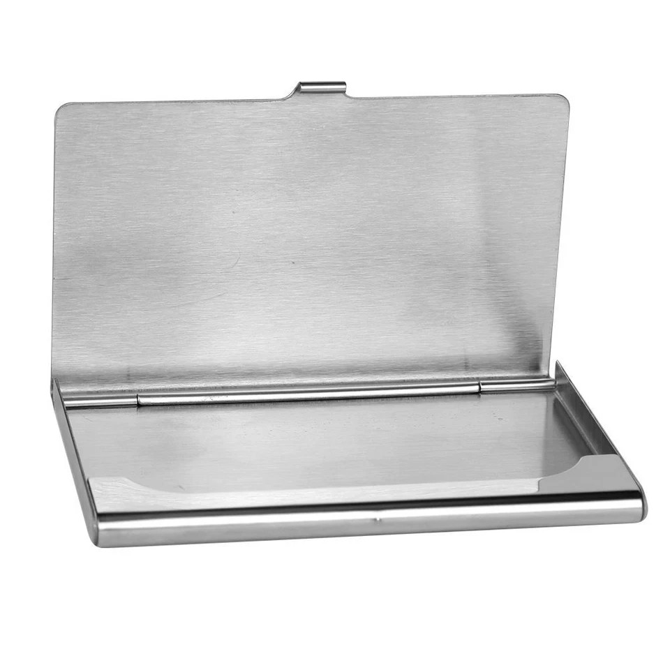 Stainless Steel Card Holder Case Pocket Metal Wallet for ID Credit Business Card