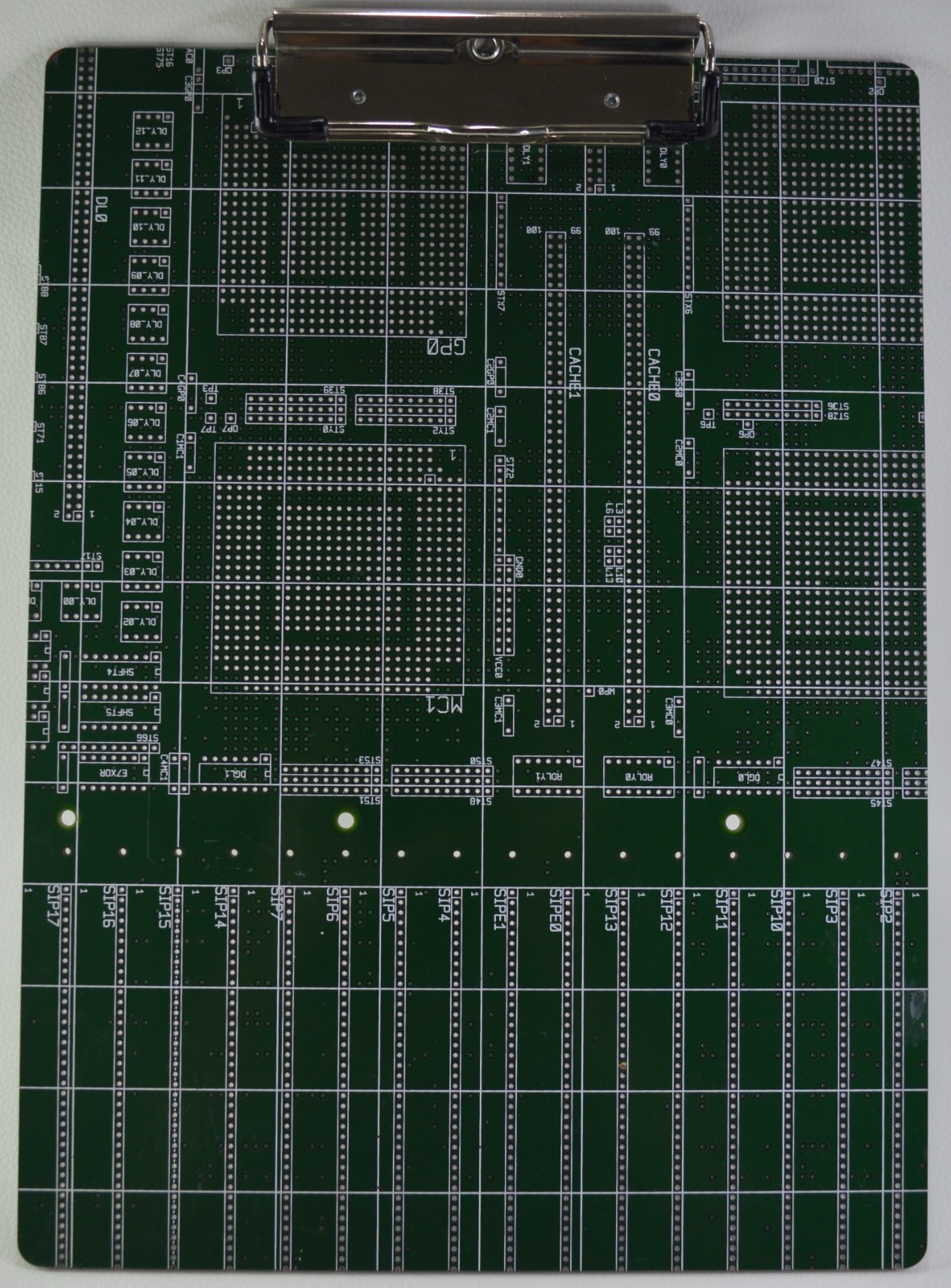 Recycled Circuit Motherboard Clipboard 12inx9in Cyberpunk Tech Rare HTF
