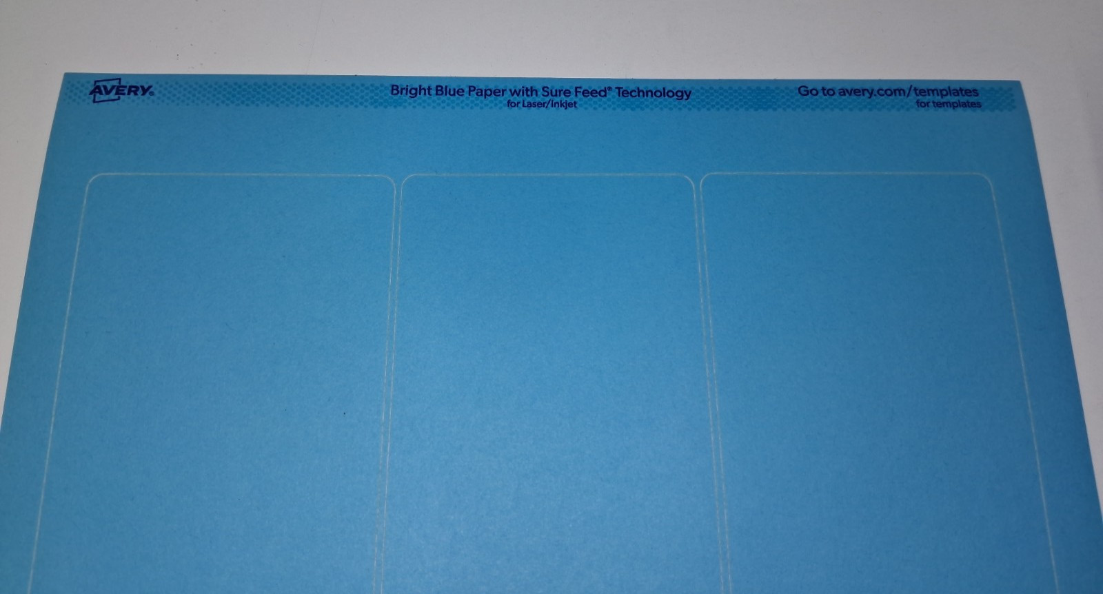 1350 Avery 2″ x 4.5″ Rectangle Labels 225 Sheet Bright Blue Paper Presta T00-1XS