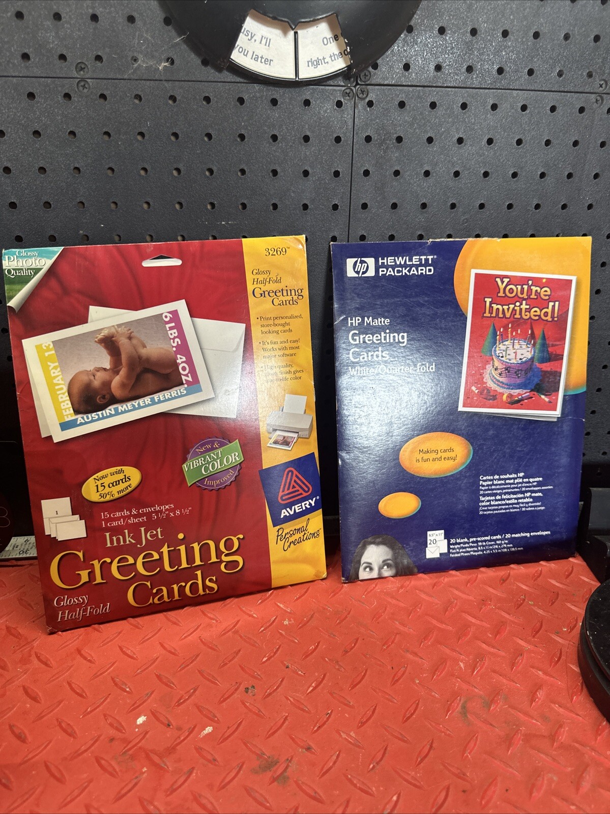 U3c ppc paper Avery Greeting Card/3269 open box 072782032692