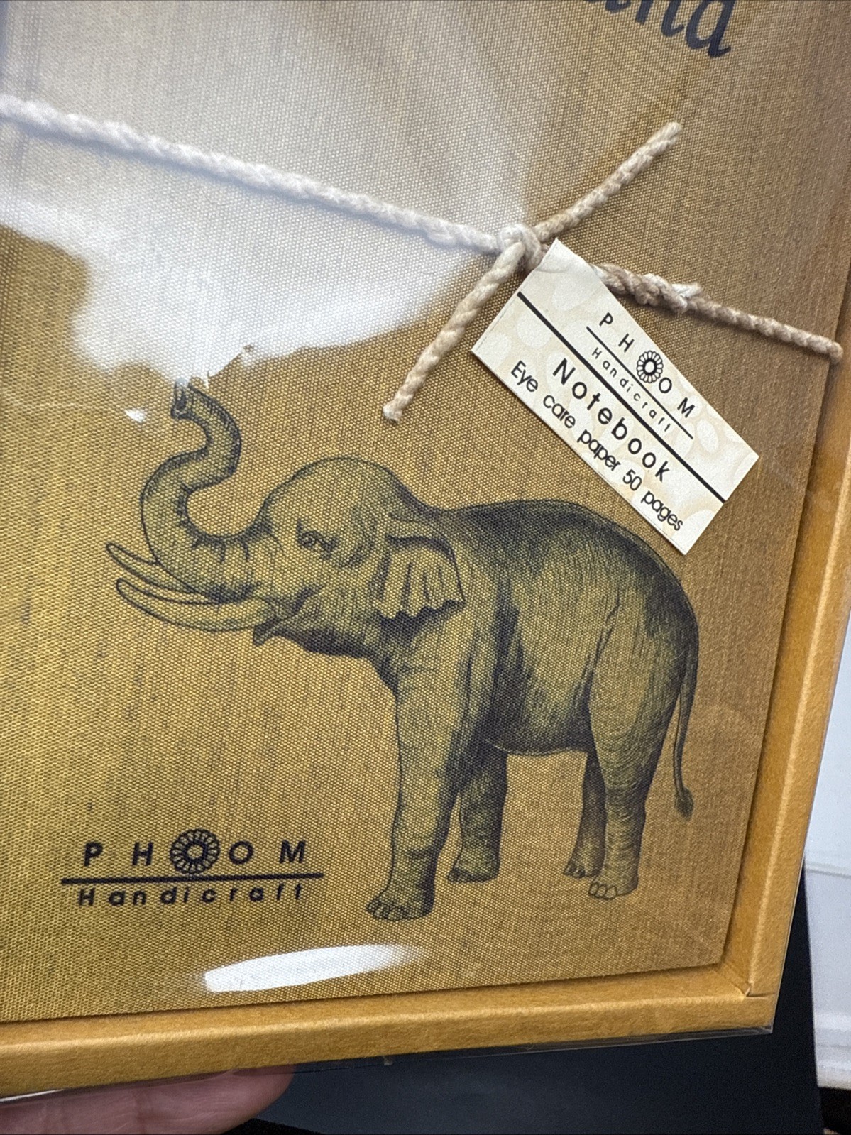 Phoom Handmade Thai Fabric Notebook 2 Pcs 50 Pages Gift Thailand Authentic