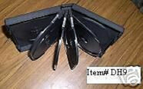 50 TOP QUALITY 33MM (1 1/4″) MULTI-9 DVD CASE NO LOGO, BLACK DH9 SALES