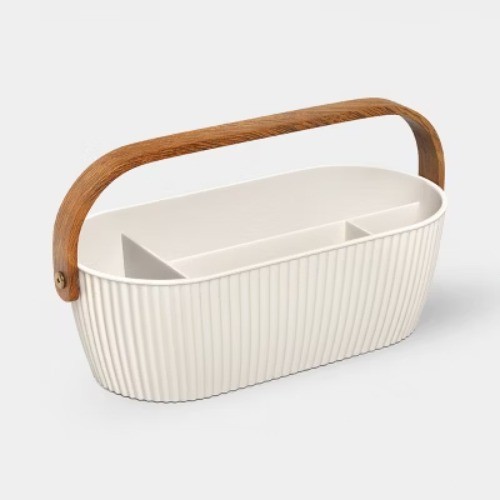 Desktop Caddy Desk Organization Set Cream – Threshold