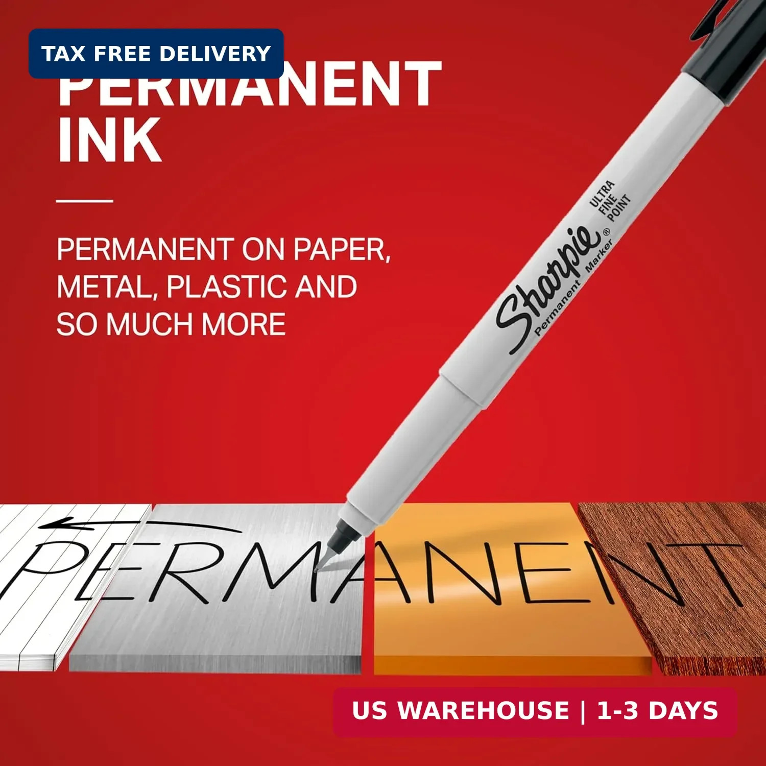 Sharpie Permanent Markers, Ultra Fine Point, Black, 2 Count – Home, School, Offi