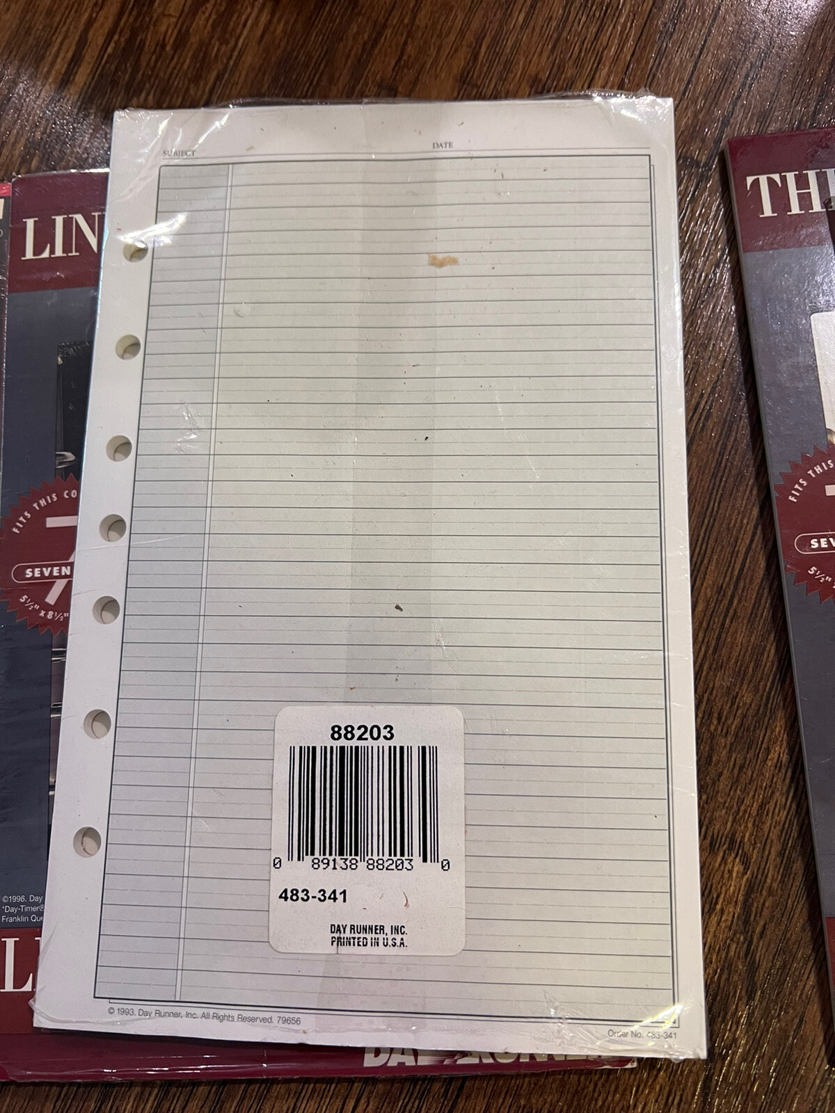 Day Runner refill Priority Notes 5.5″ x 8.5″ 30 Pages 3 or 7 Ring Binder