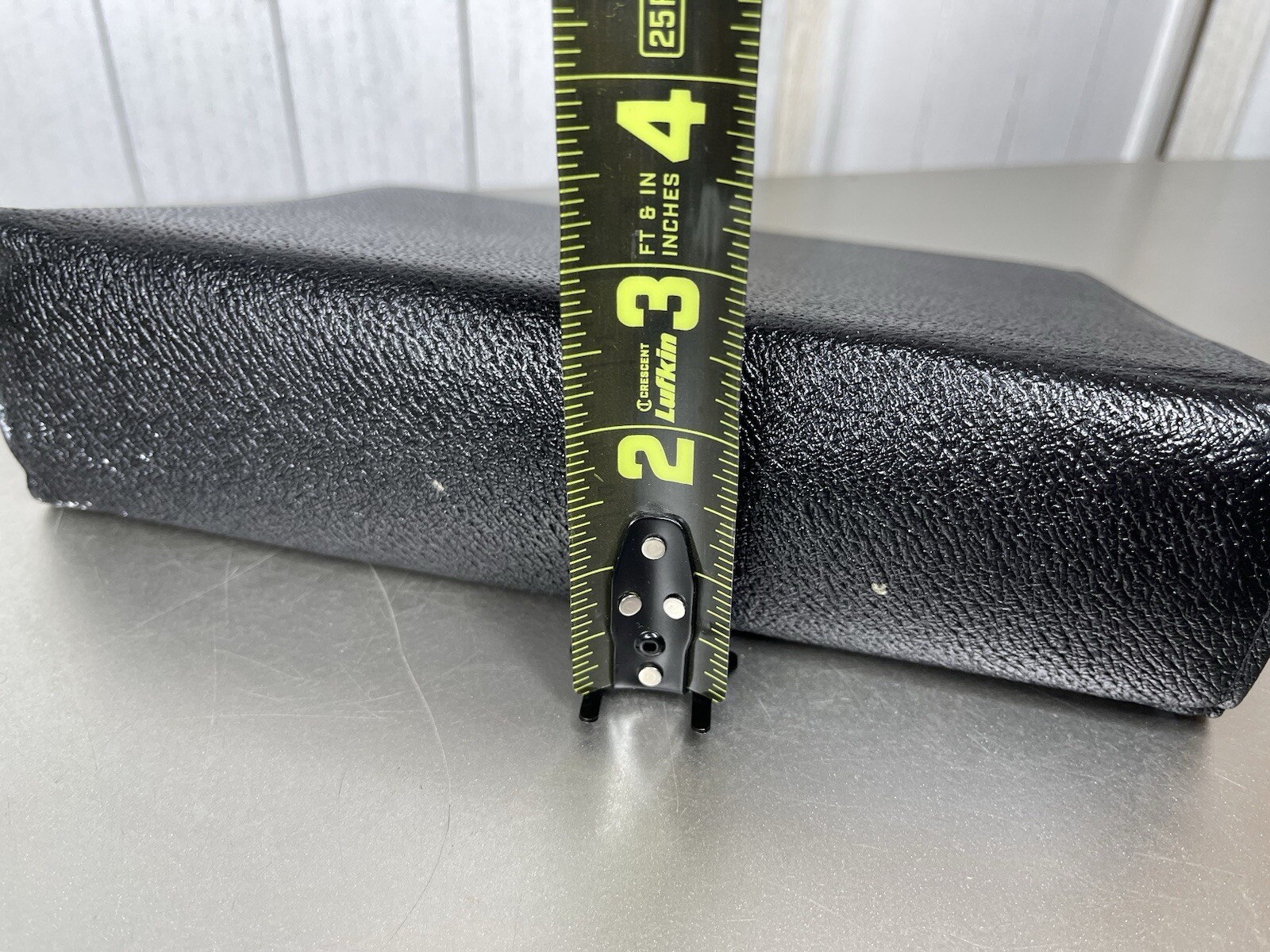 Vintage DAY-TIMER Organizer Agenda 7 Ring Black Leather Pig Skin Made Canada