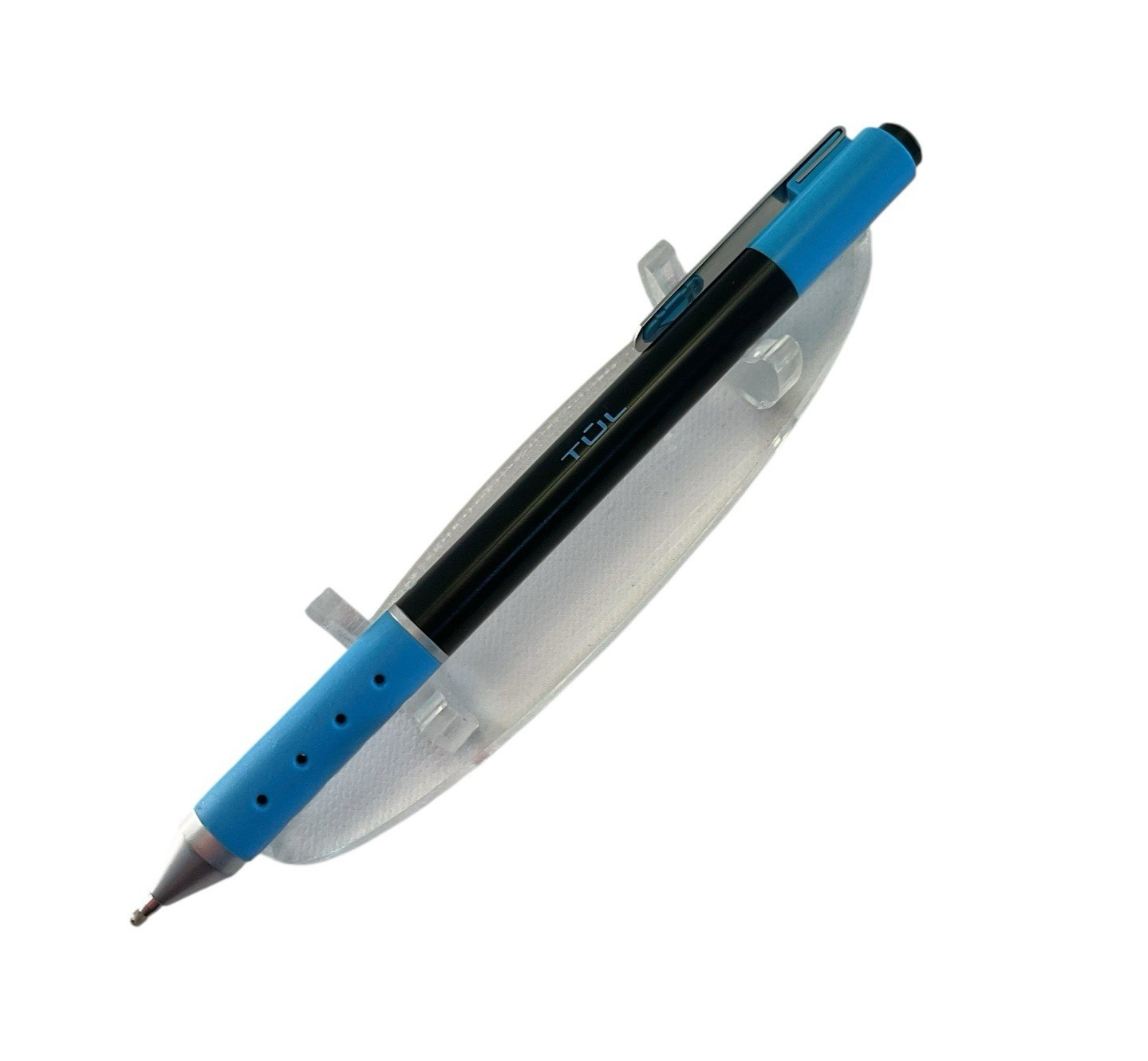 TUL Retractable Gel Pen BLACK/SKY BLUE- BARREL LIMITED EDITION Sky Blue Ink RARE