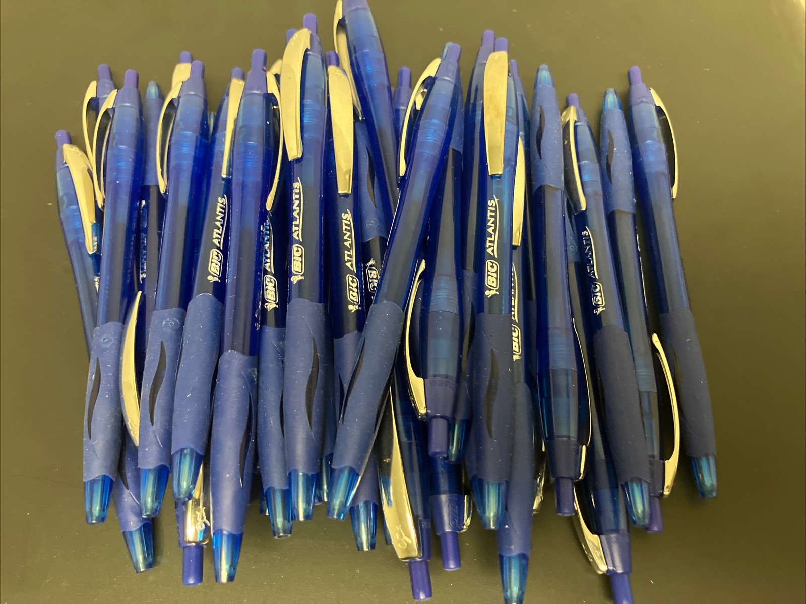 36-Count BIC Glide Retractable Ballpoint Pens, Medium Point (1.0mm) Blue
