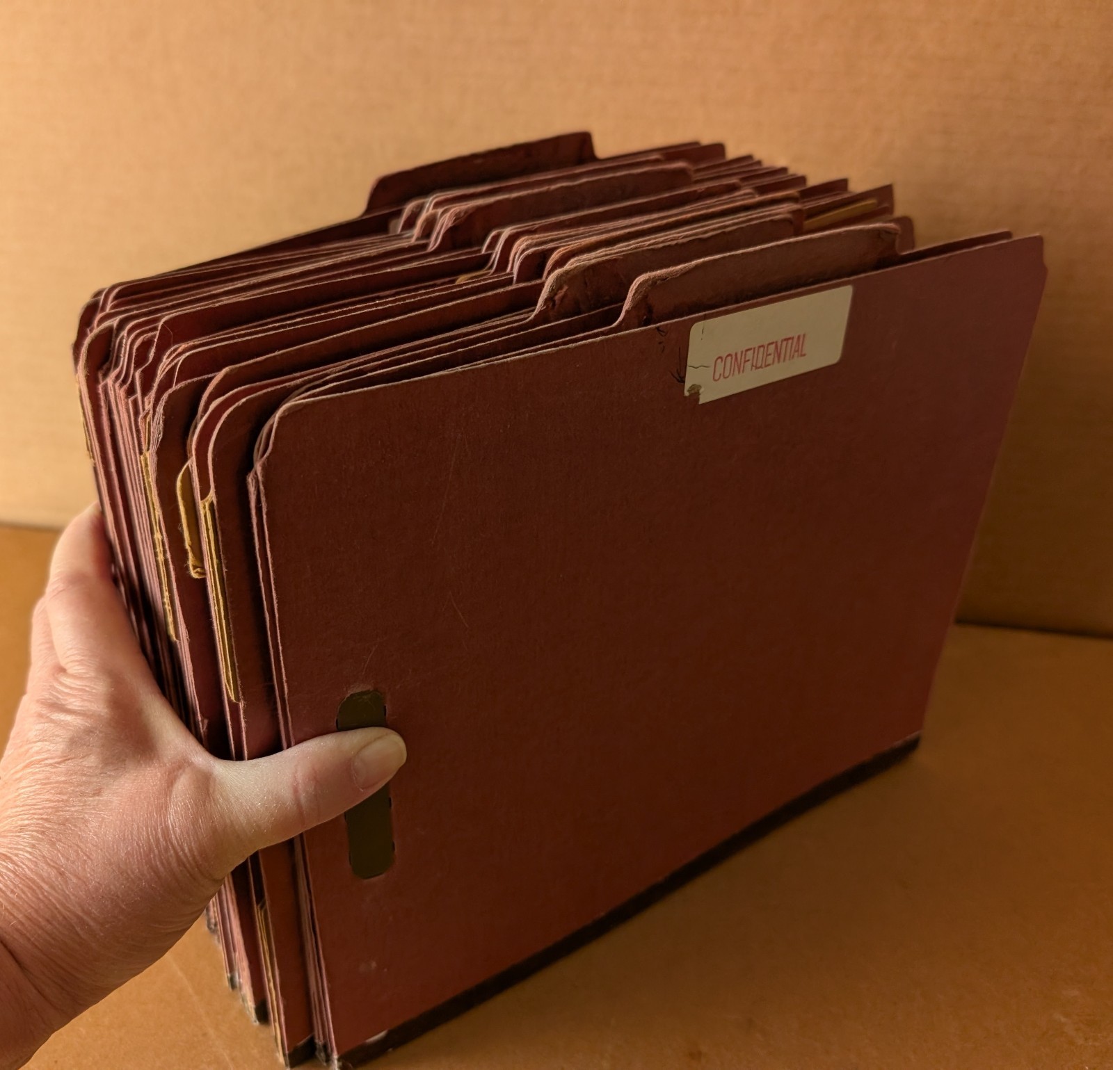 USED Lot 20 SMEAD Classification FILE FOLDERS Pressboard Letter Size 2 DIVIDERS