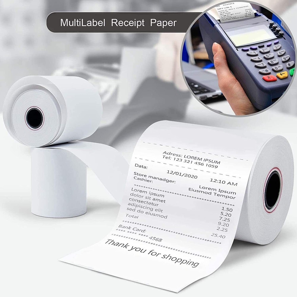 10-200Rolls 2 1/4″ x 50 Thermal Receipt Cash Register Credit Card Paper BPA Free