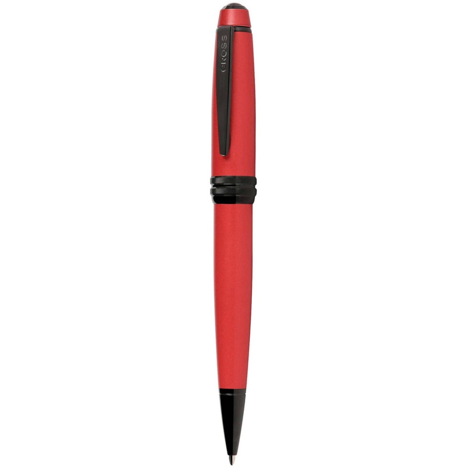 Cross Ballpoint Pen Bailey Matte Red Lacquer Finish Metal Body AT0452-21