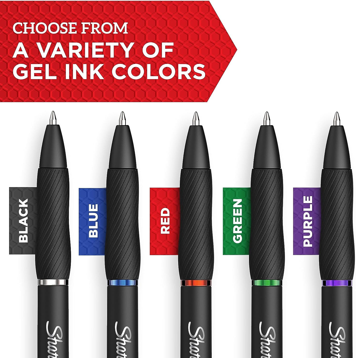 Sharpie S-Gel Gel Pens Bold Point 1.0 Mm Black Ink Gel Roller Ball Pen 12 Ct