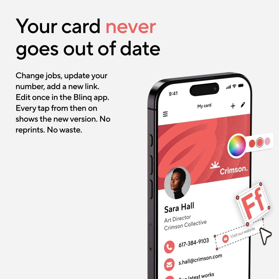 NFC Keychain – Digital Business Card – Instant Share via Tap – Compatible wit…