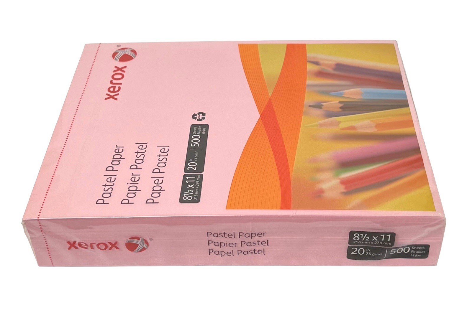 Xerox Multipurpose Colored Paper, 8 1/2″ x 11″, 20 Lb., Pink, Ream Of 500 Sheets