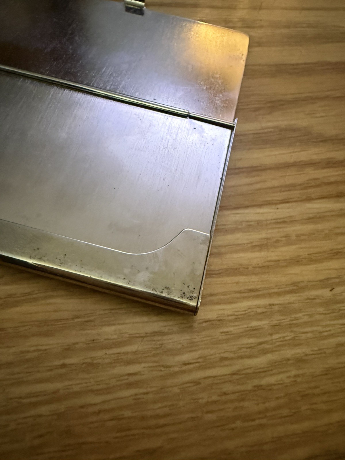 Minimalist Silver Tone Towle Vintage Business/Calling Card Case