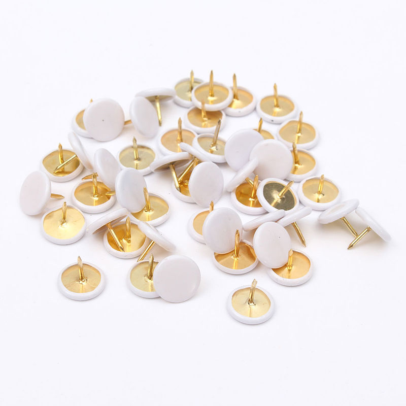 50Pcs Round Push Pins Notice Board Map Thumb Tacks Point Bulletin Drawing