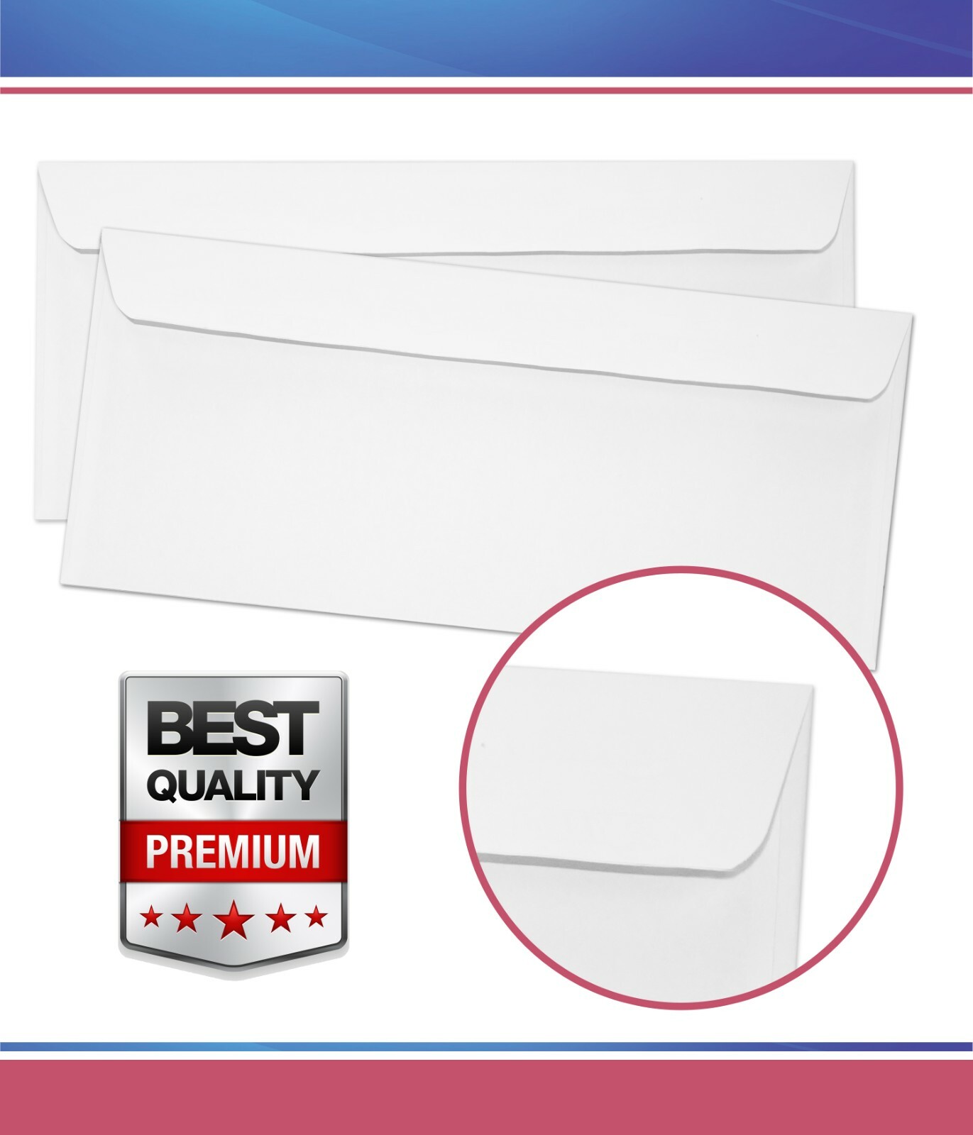 250 Double Window Security Gummed Check Envelopes – Compatible for QuickBooks