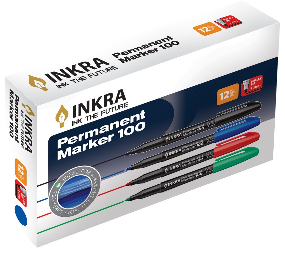 Permanent Marker 100 3411/12BX BLUE