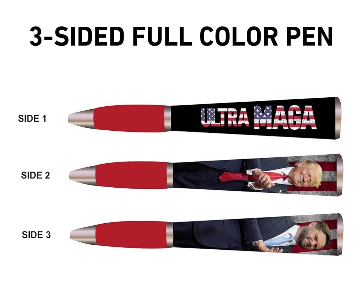 Trump Make America Great Again Presidential Collectible Ball Point Pens. 5 Ct