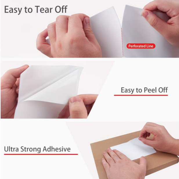500PCS 4×6 Direct Thermal Shipping Labels Perforated Adhesive Mailing Labels