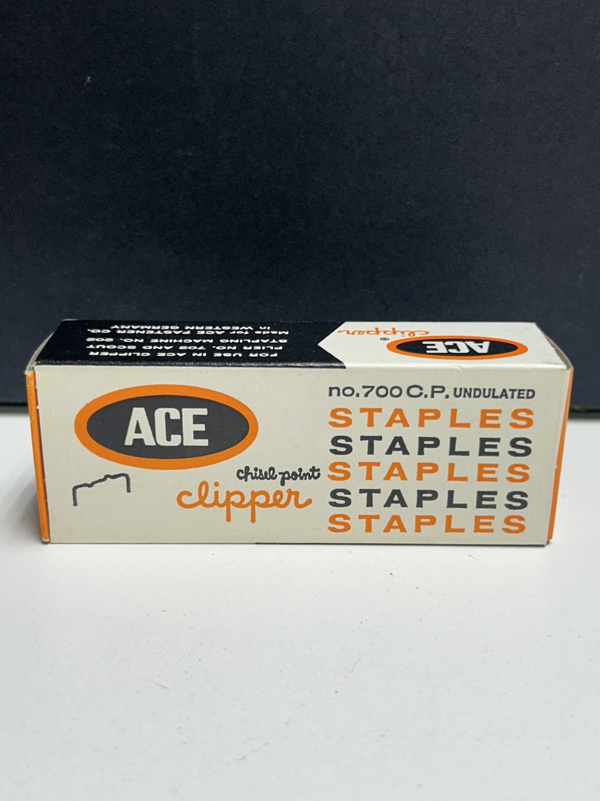 Ace Clipper Staples No 700 Undulated Original Box Brand New Full Box