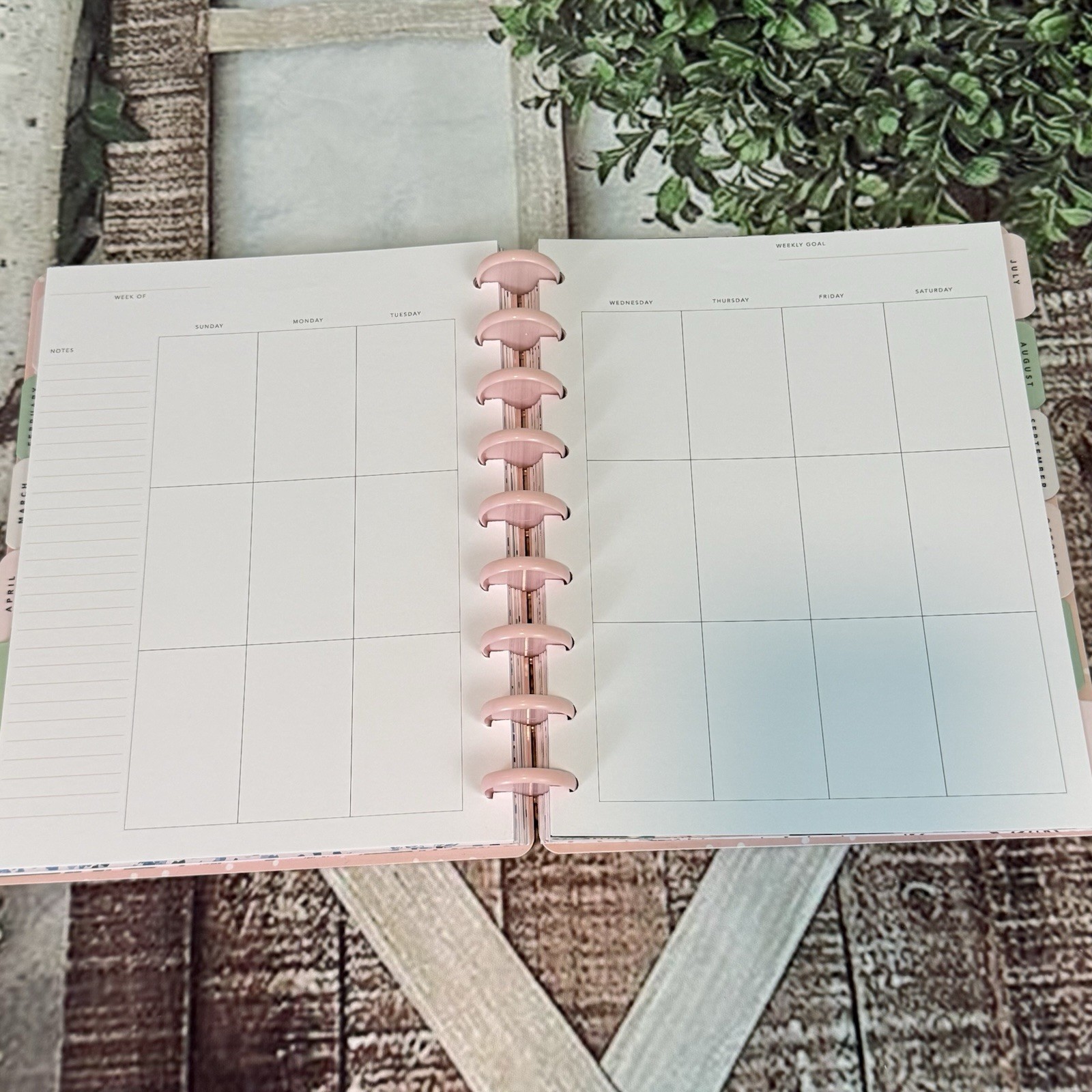 Maggie Holmes Day to Day Undated Pages Planner English Garden Scrapbooking 20/21