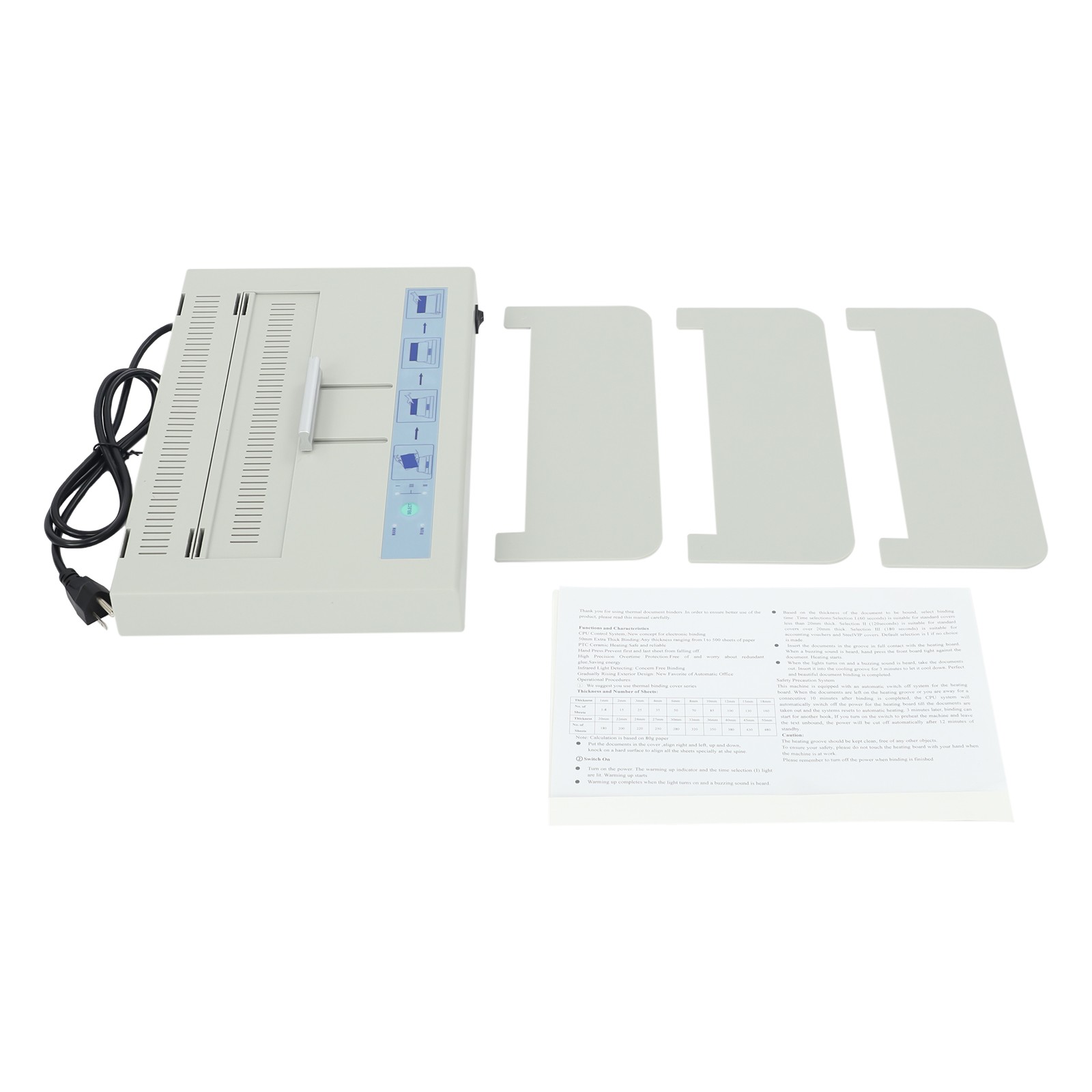 Thermal Binding Machine Thermal Book Binder 500 Sheets A4 Document Binder Office