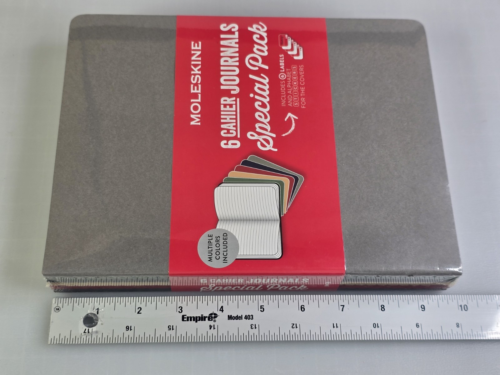Moleskine 6 Cahier Journals 7-1/2″ X 9-3/4″ 120 Ruled Pages Stitched Binding NEW