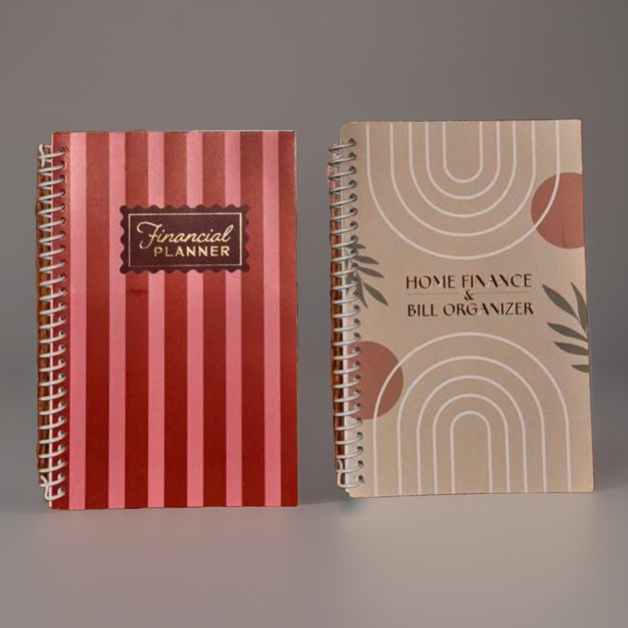 Home Finance & Bill Organizers with Pockets & Financial Planner (Set Of 2)
