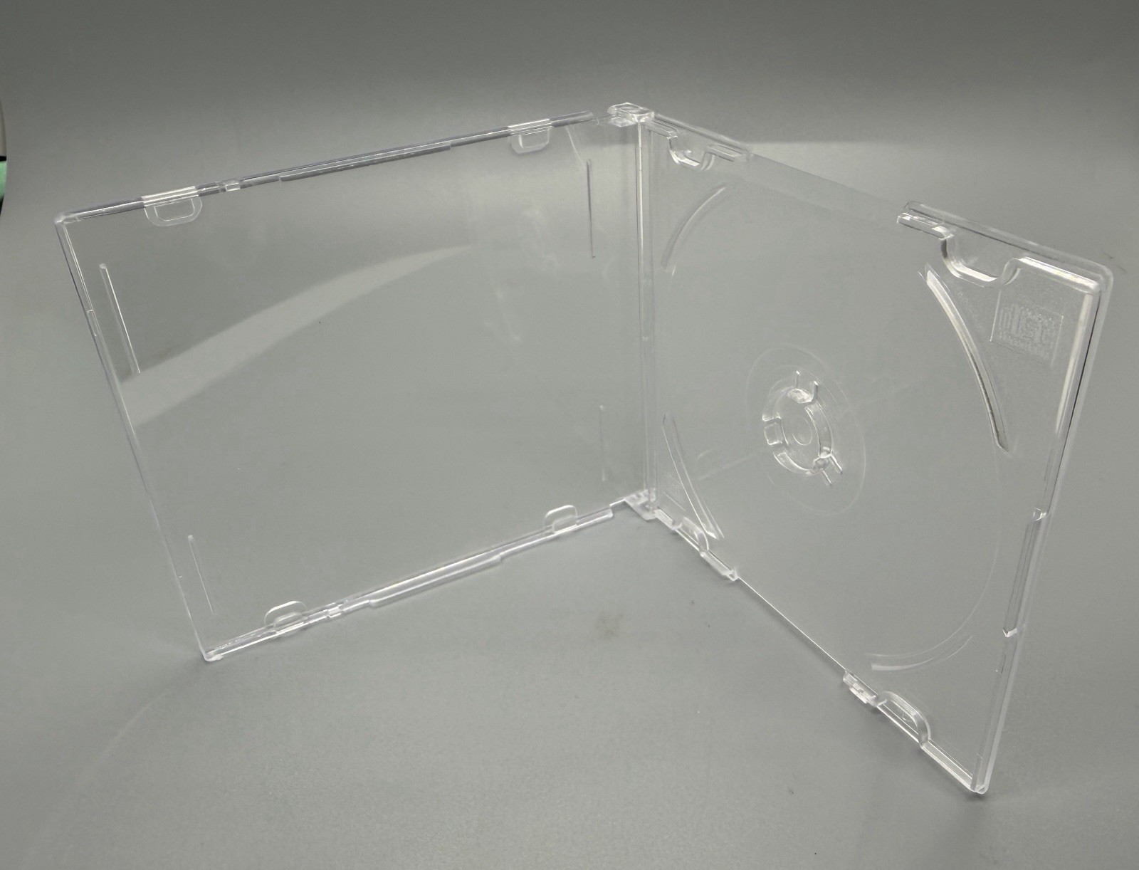 100 PCS SLIM 3″ MINI CD JEWEL CASES W/CLEAR TRAY JS34 FREE SHIPPING