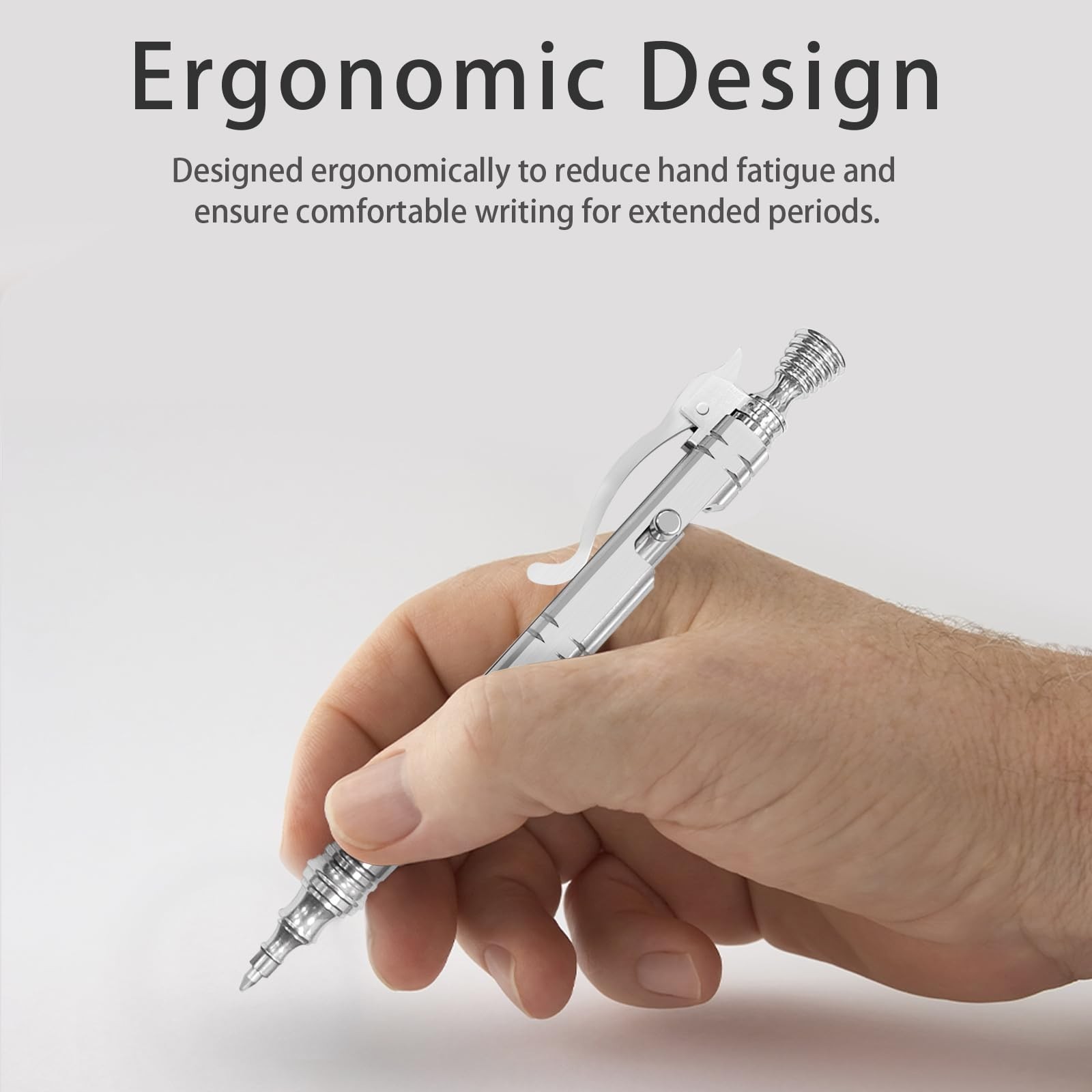 Luxury Bolt Action Pen: Heavy-Duty Stainless Steel EDC Ballpoint Pen with Ret…