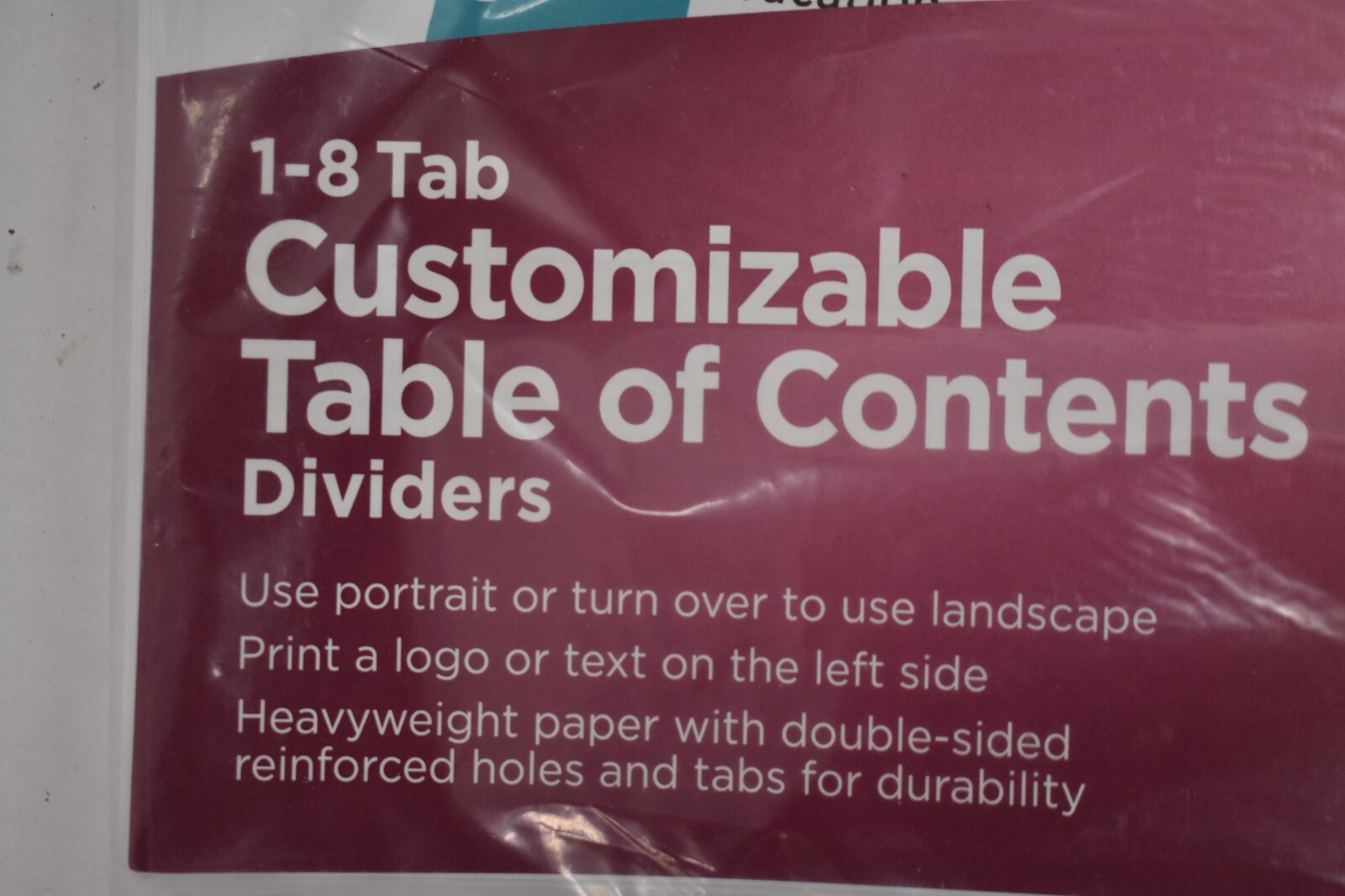 Lot of 3 Avery Ready Index Table Of Contents Reference Divider 8 Tab 6 Set 11186
