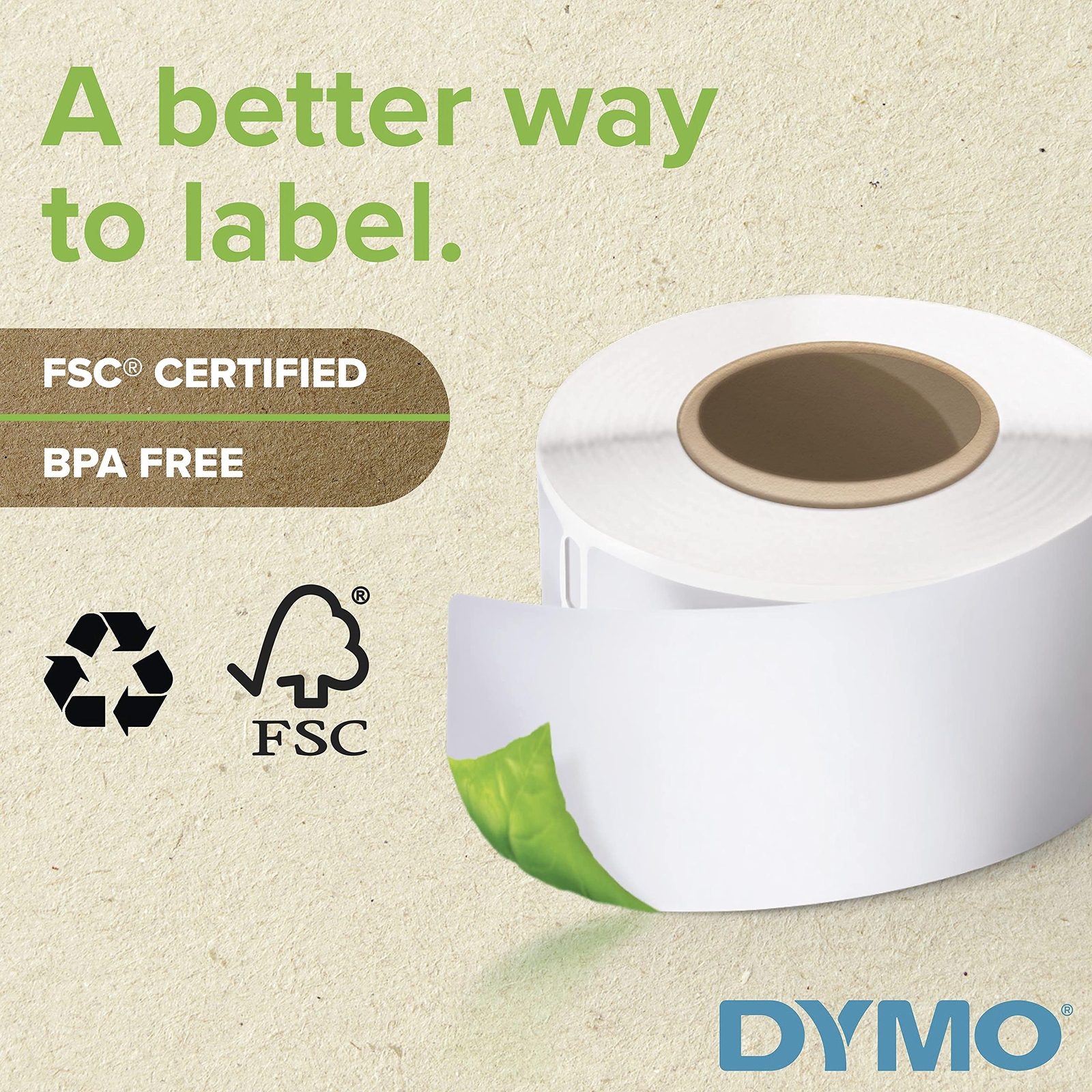 DYMO Shipping Labels 2 5 16 x 4 Inches 6 Rolls 1800 Self Adhesive Labels