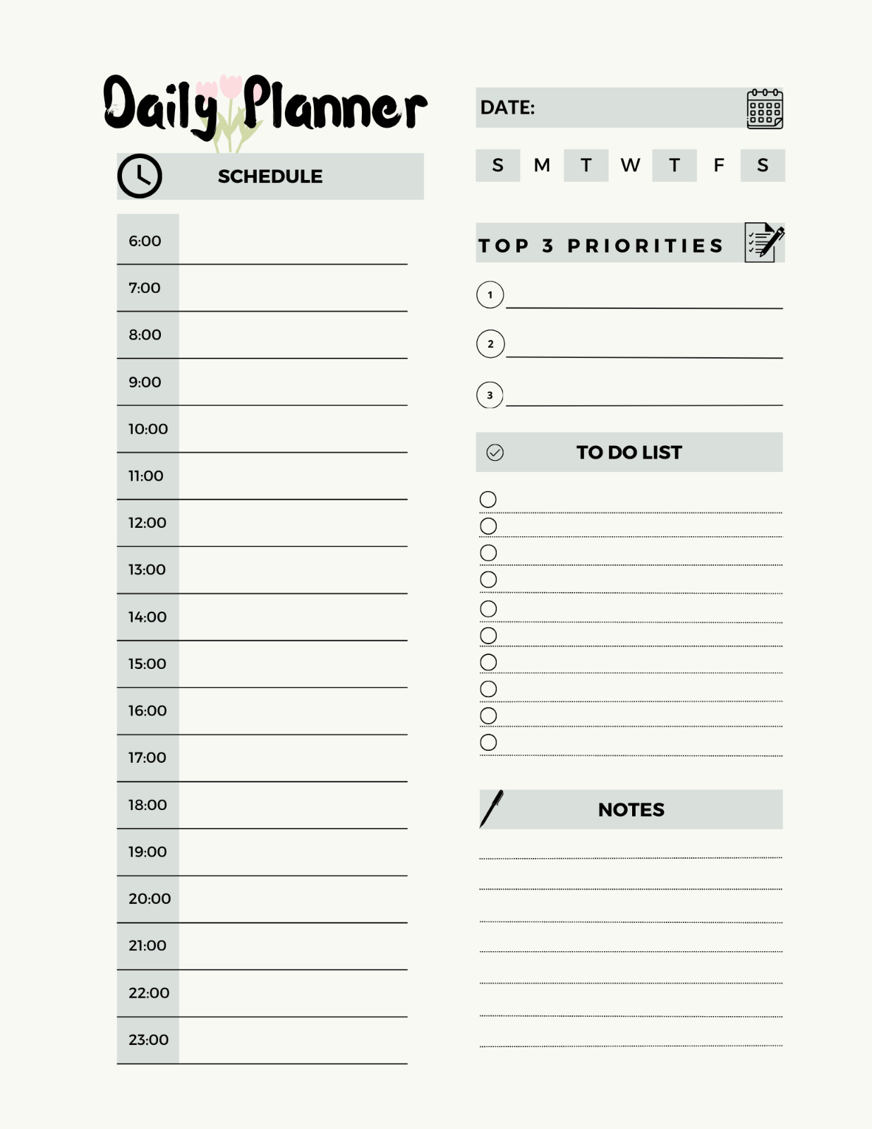 Digital Planner | Daily, Weekly, Work Goodnotes iPad Planner Digital Journal Pdf